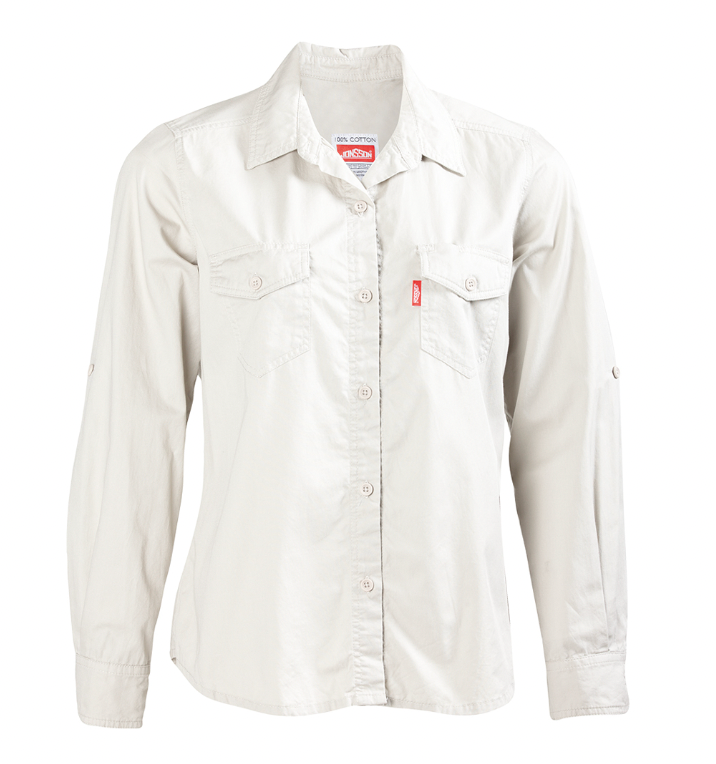 Womens Long Sleeve Workshirt  100% Cotton