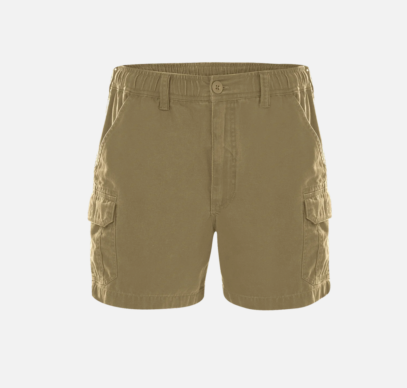 Canvas Elasticated Waist Cargo Shorts
