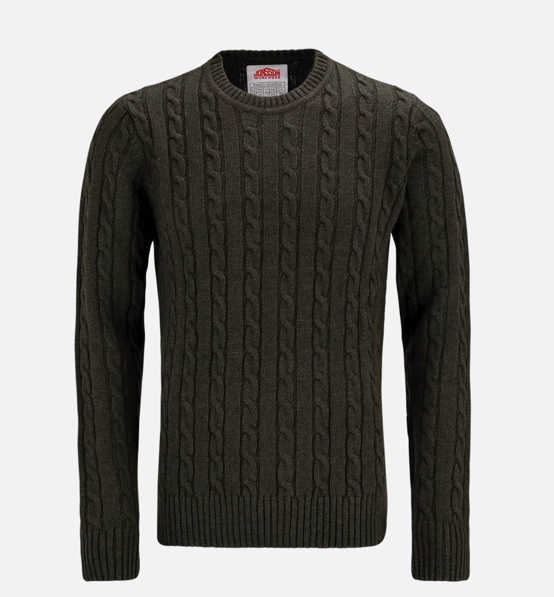 CABLE KNIT JERSEY