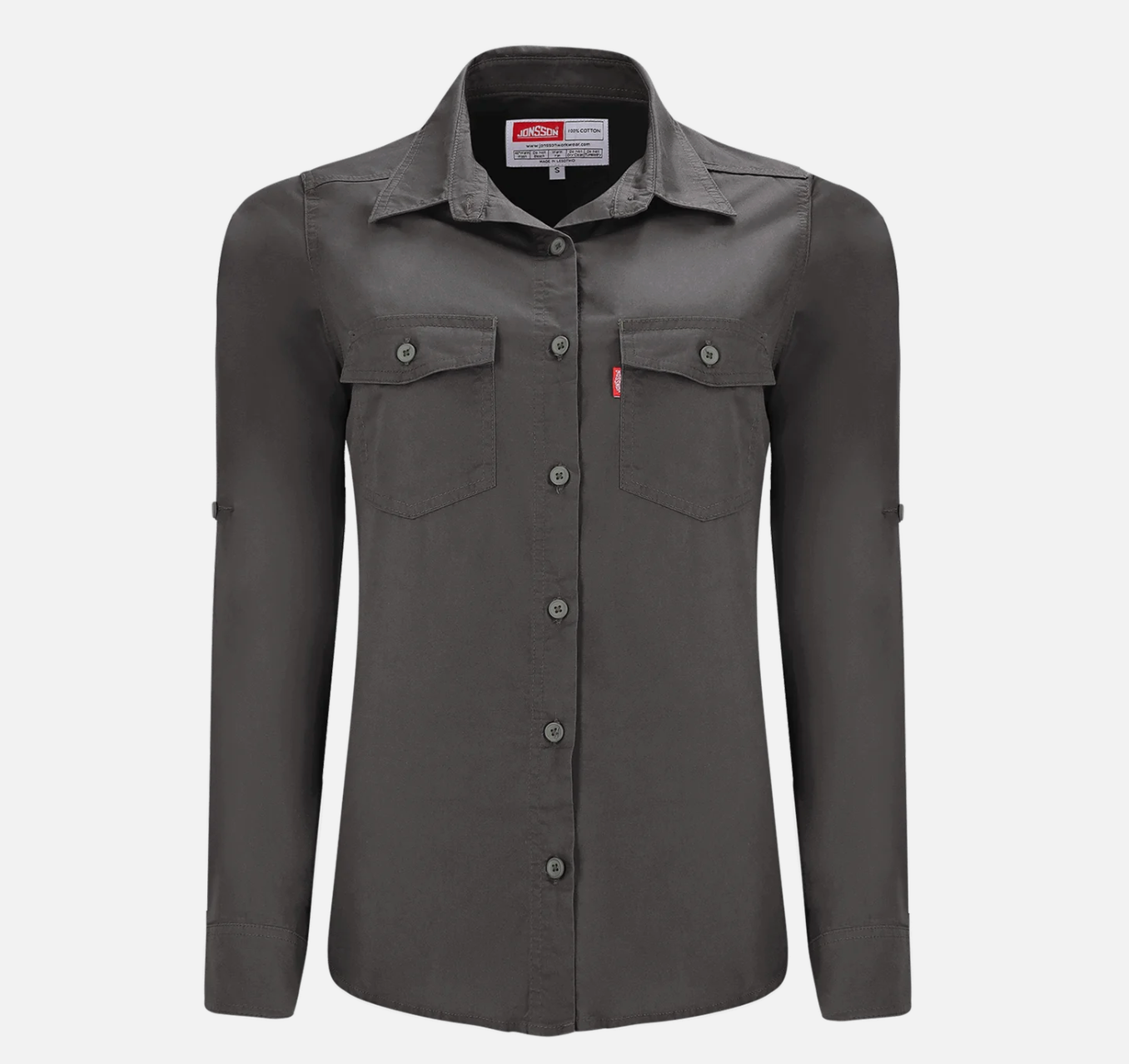 100% Cotton Womens Long Sleeve Shirt