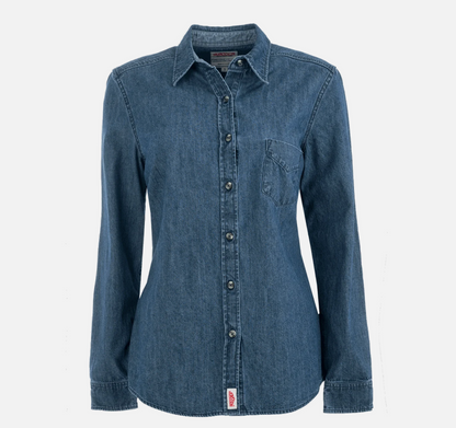 Womens Long Sleeve Denim Shirt