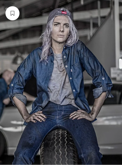 Womens Long Sleeve Denim Shirt