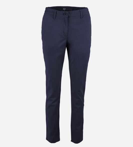 Womens Flat Front Stretch Chinos