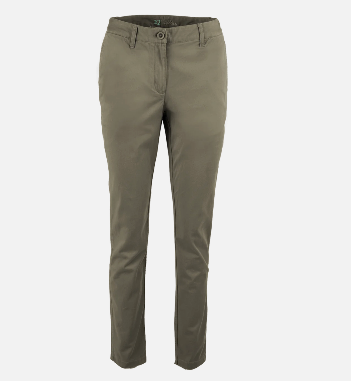 Womens Flat Front Stretch Chinos